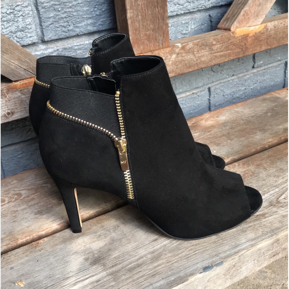 Marc Fisher Suede Peep toe booties